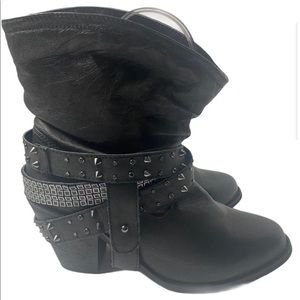 NEW Santa Fe Boot Company Ankle Moto Boots 8.5